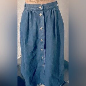 Vintage 90’s Carlyle Midi Denim Skirt